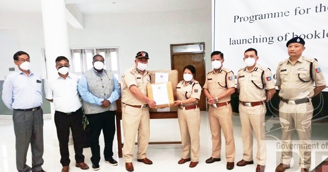 A programme for the distribution of COVID-19 medicines and supplement kits to all units under the Police Department in Nagaland held in Kohima on July 30. (DIPR Photo)